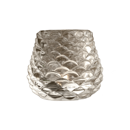 Glass Pinecone Candle Holder