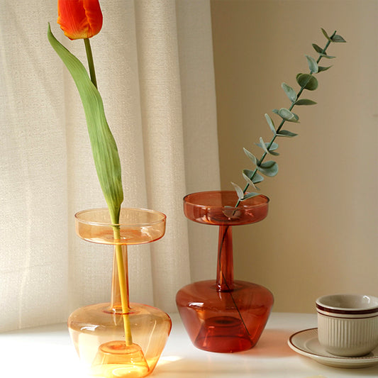 Caramel Flower Vase & Multi Candle Holder