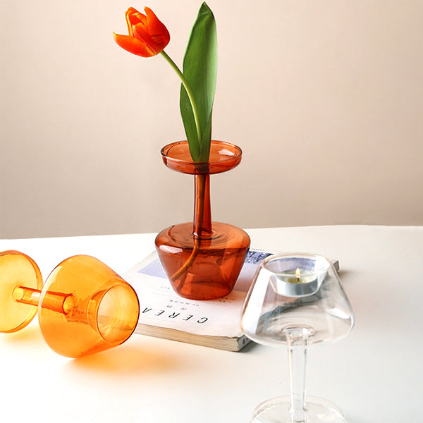 Caramel Flower Vase & Multi Candle Holder