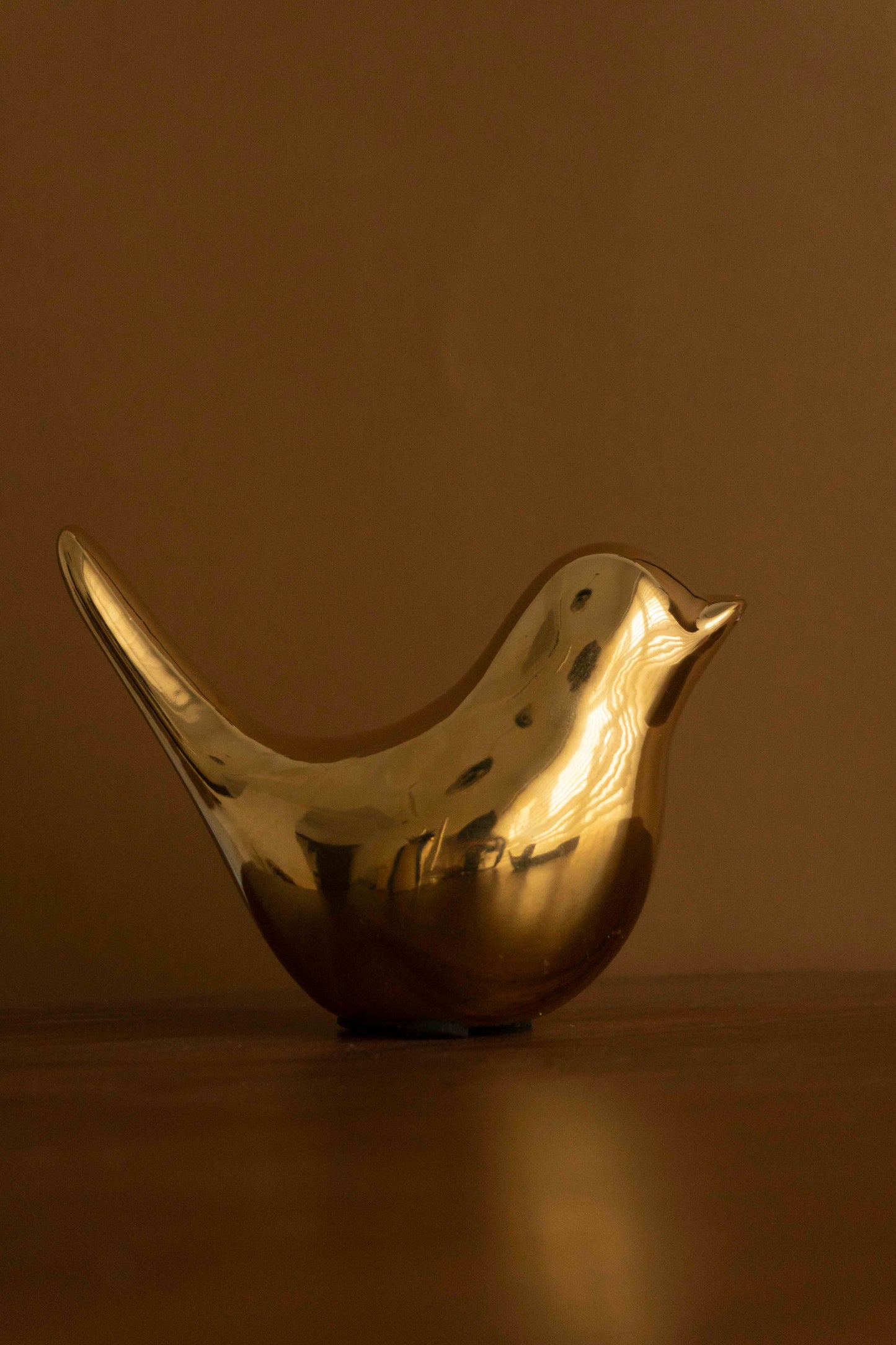 Vintage golden bird decor