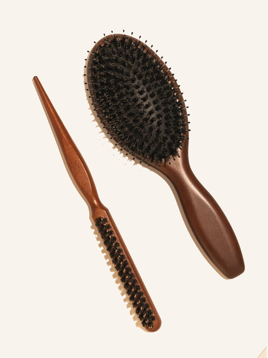 Smoothing Brush | Boar Bristle Brush Combination