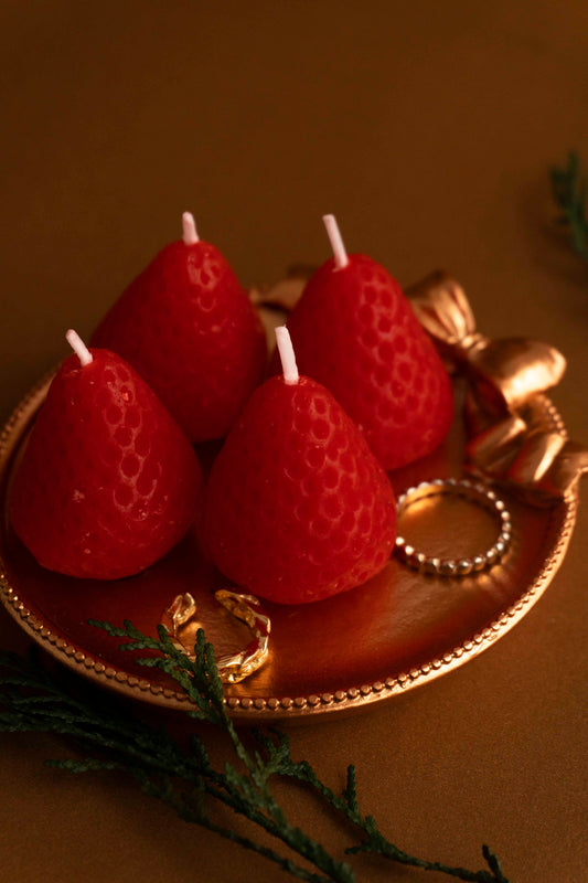 Christmas Strawberry Candle