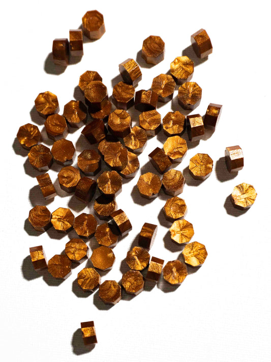 COPPER GOLD - Wax Seal Beads