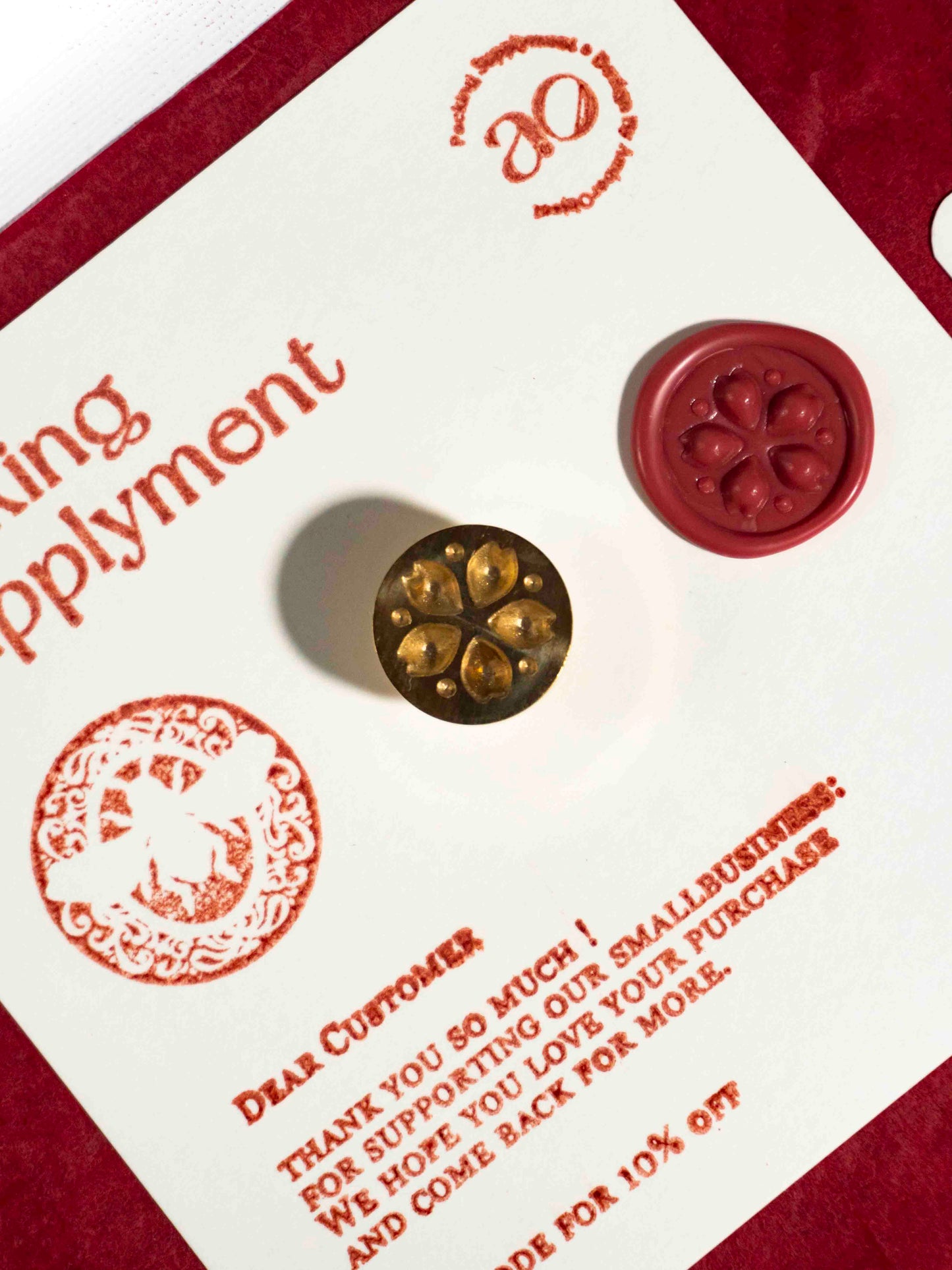 Cherry Blossom Wax Seal Stamp details