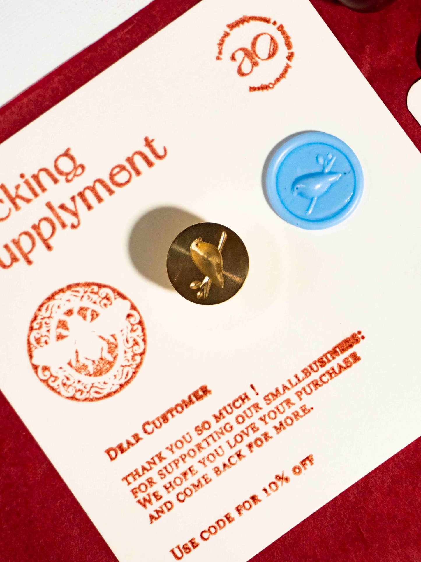 Chickadee Wax Seal Stamp Cards