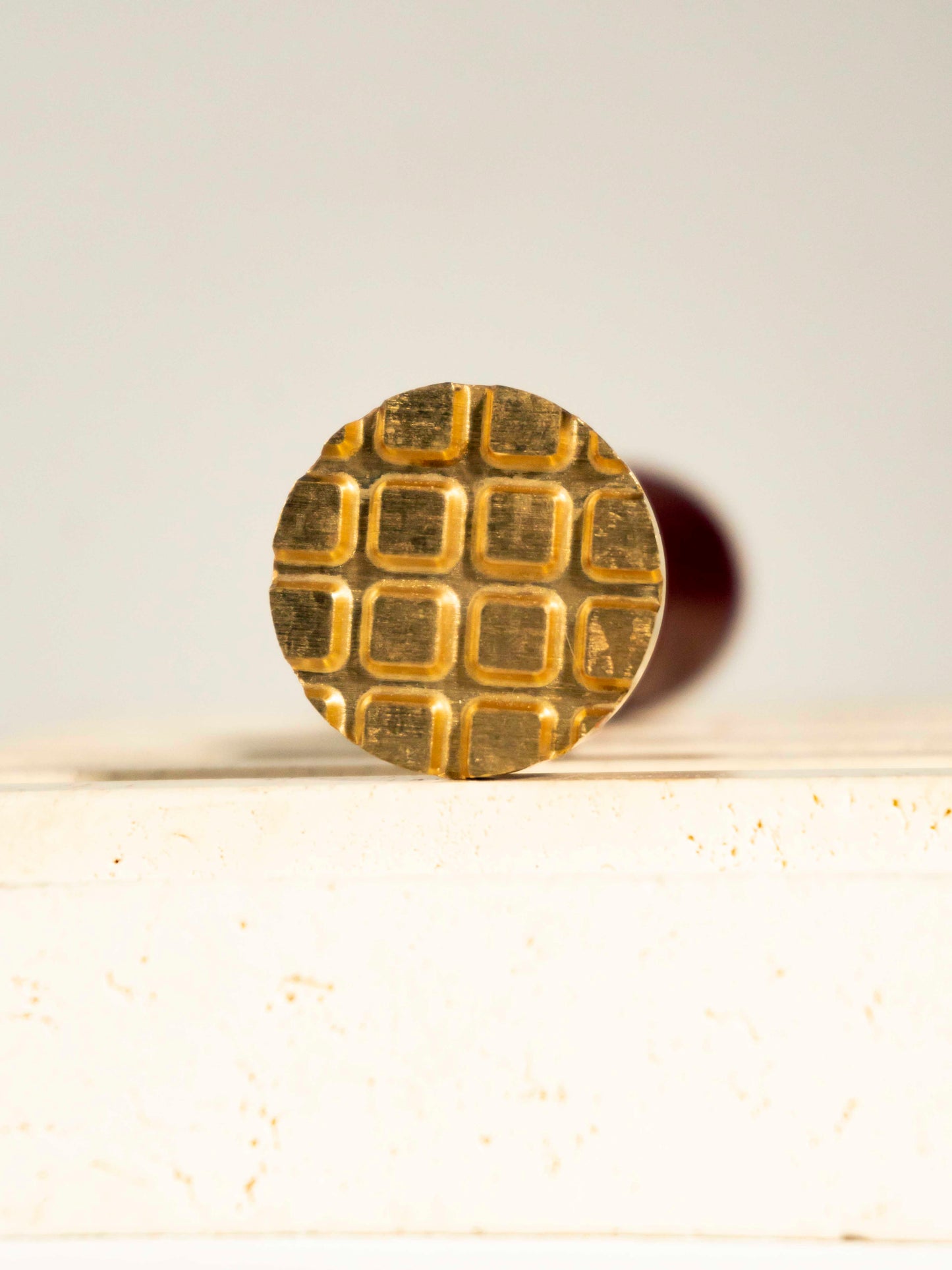 Round Waffle Wax Seal Stamp