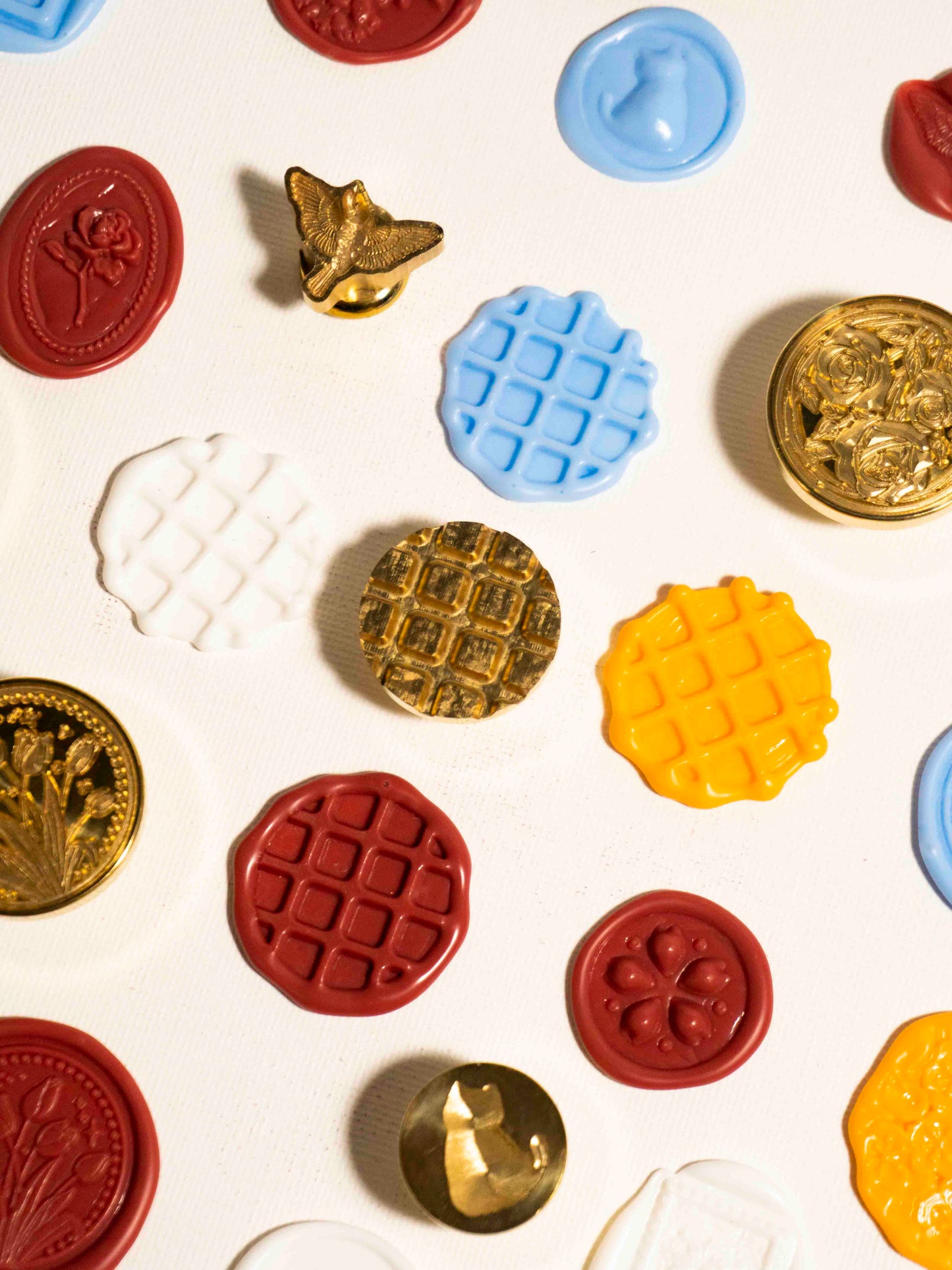 Round Waffle Wax Seal Stamp Banner