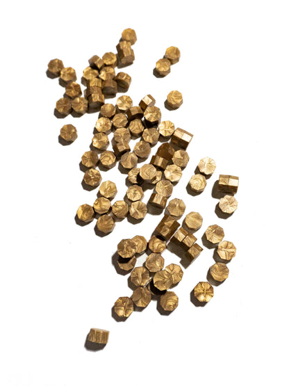 SUBDUED GOLD - Wax Seal Beads