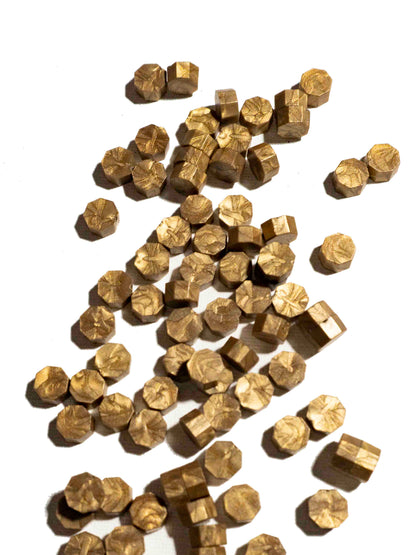 SUBDUED GOLD - Wax Seal Beads