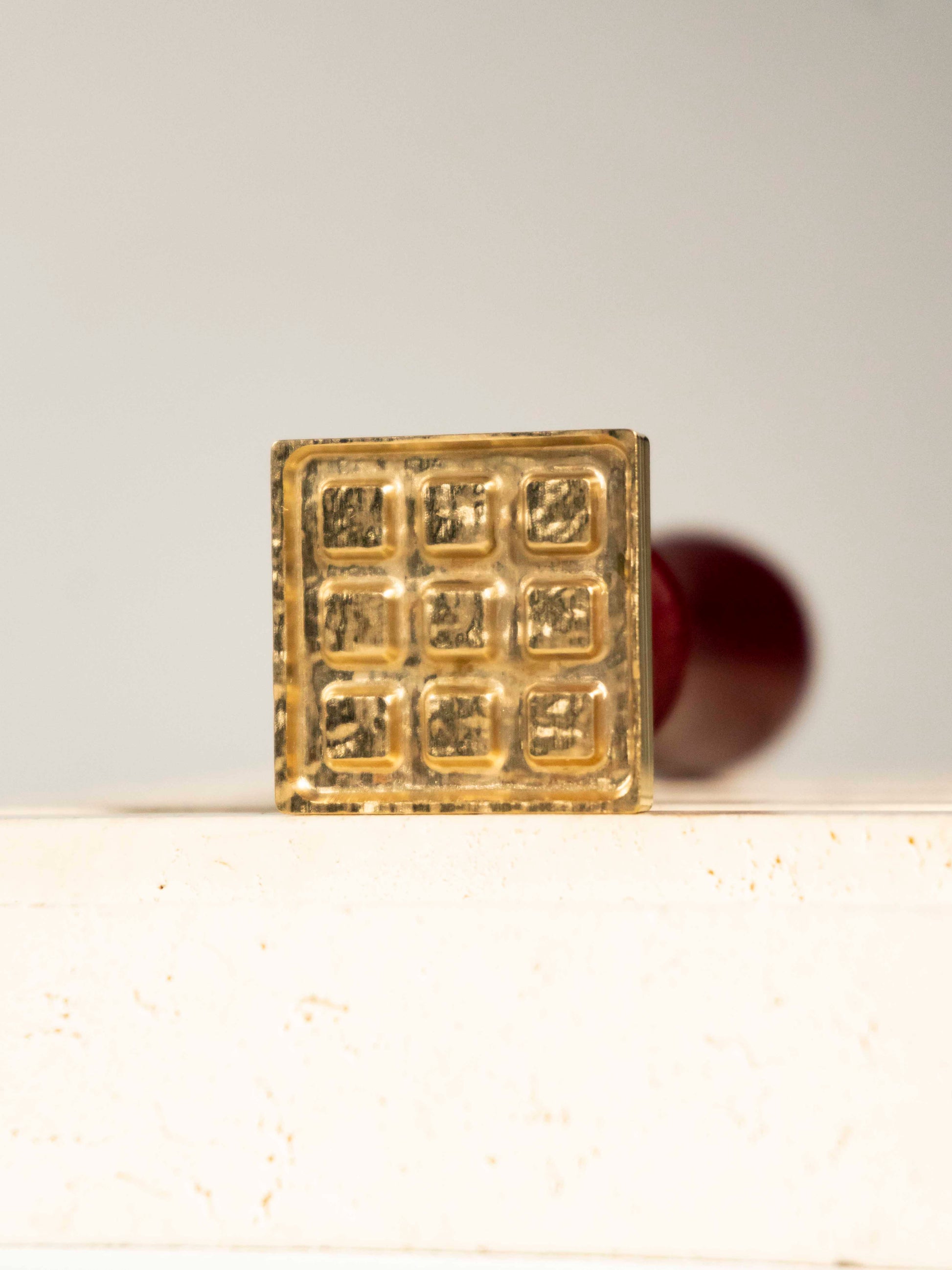 Square Waffle Wax Seal Stamp